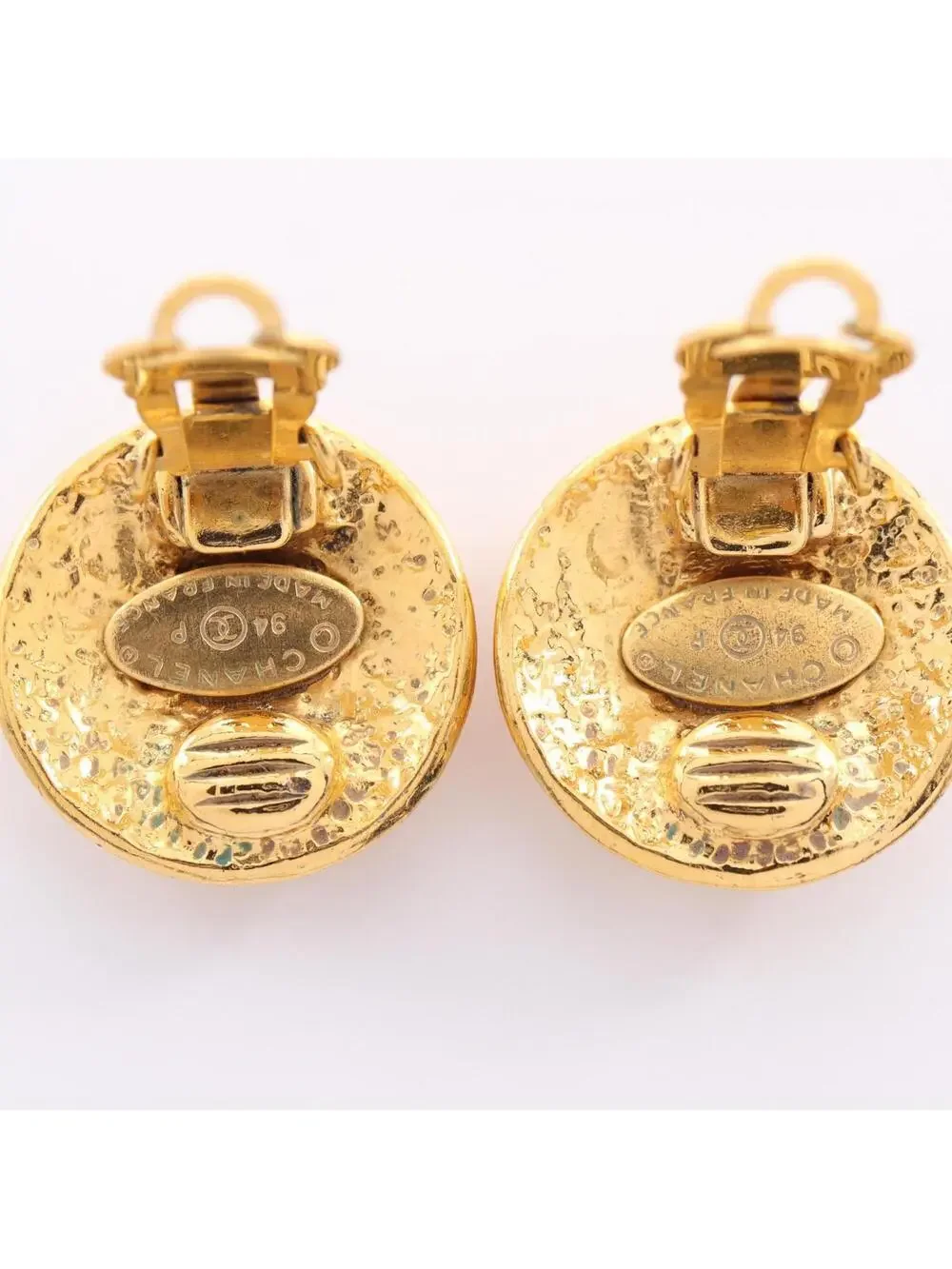 Chanel Cc Logo Clip-On Earrings Metal #327457C97B